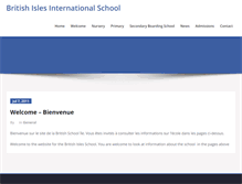 Tablet Screenshot of britishisle-school.com